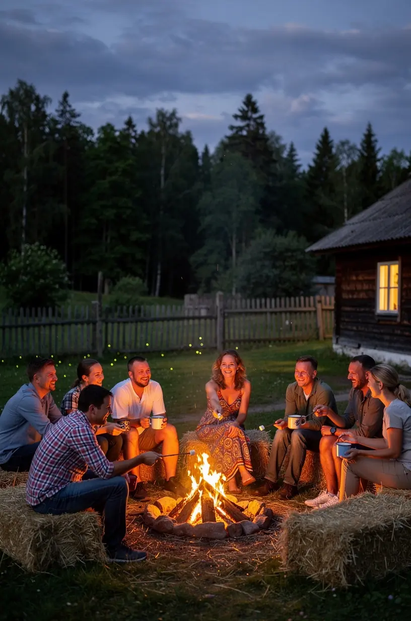 Külalistemaja interjöör, mis näitab mugavust ja traditsioonilist Eesti taluelu atmosfääri
